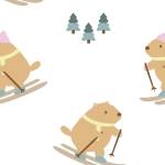 Marmots on skis