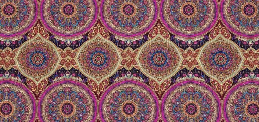 Image de motif ethnique indien de couleurs variées