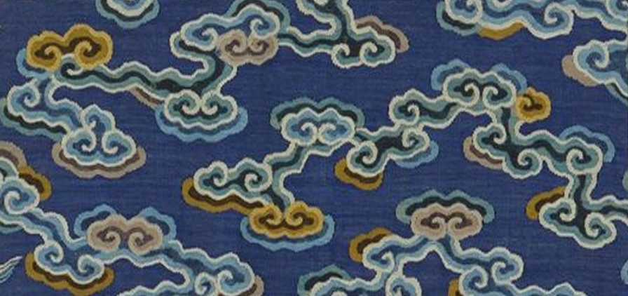 pattern example of Chinese cloud textile pattern