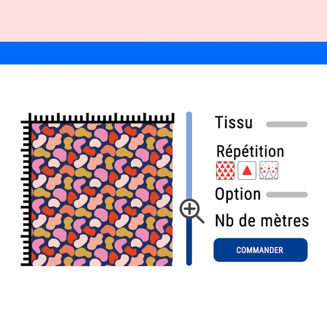 réglages des options d'impression textile sur un site d'imprimeur en ligne