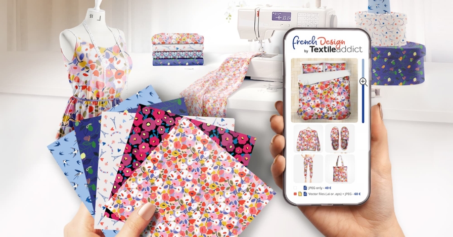 build a collection featuring French surface patterns