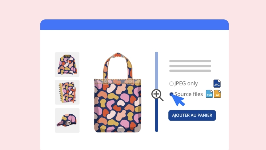 choose the file format of your French design by textileaddict pattern
