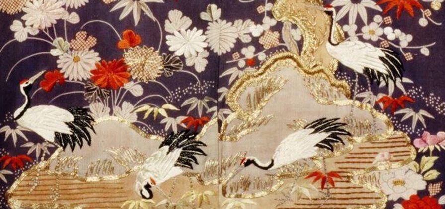 Tsuru pattern illustrating Japanese animal motifs