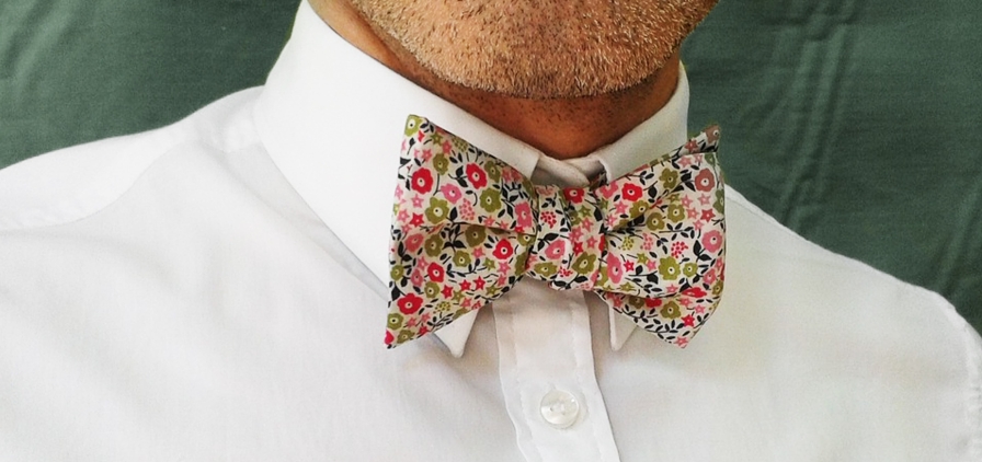 trendy accessories with a Liberty motif like a bow tie