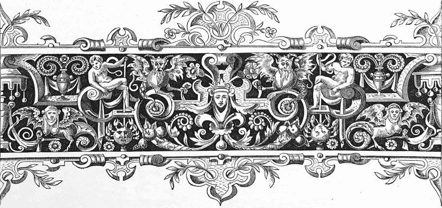 Photographie illustrant un motif arabesque de la renaissance