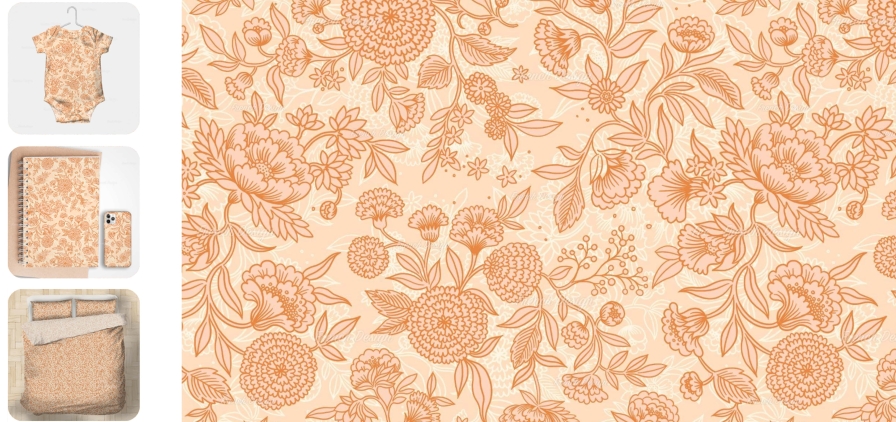 Image d’un motif ethnique inspiré de la culture indienne