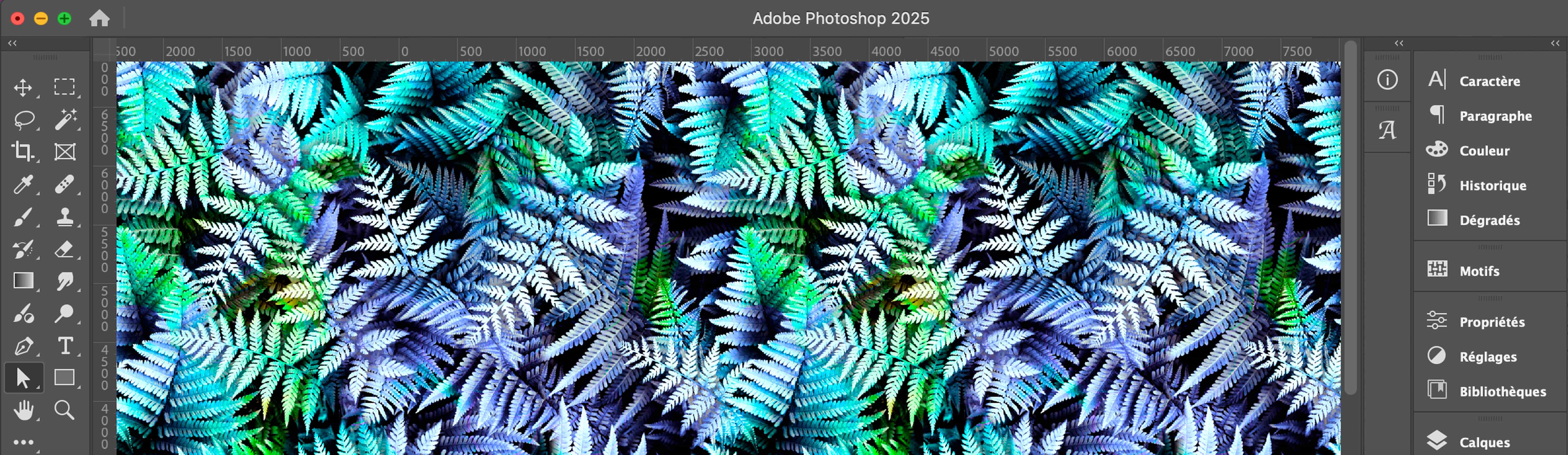 photo d'un motif textile au format PSD sur Photoshop