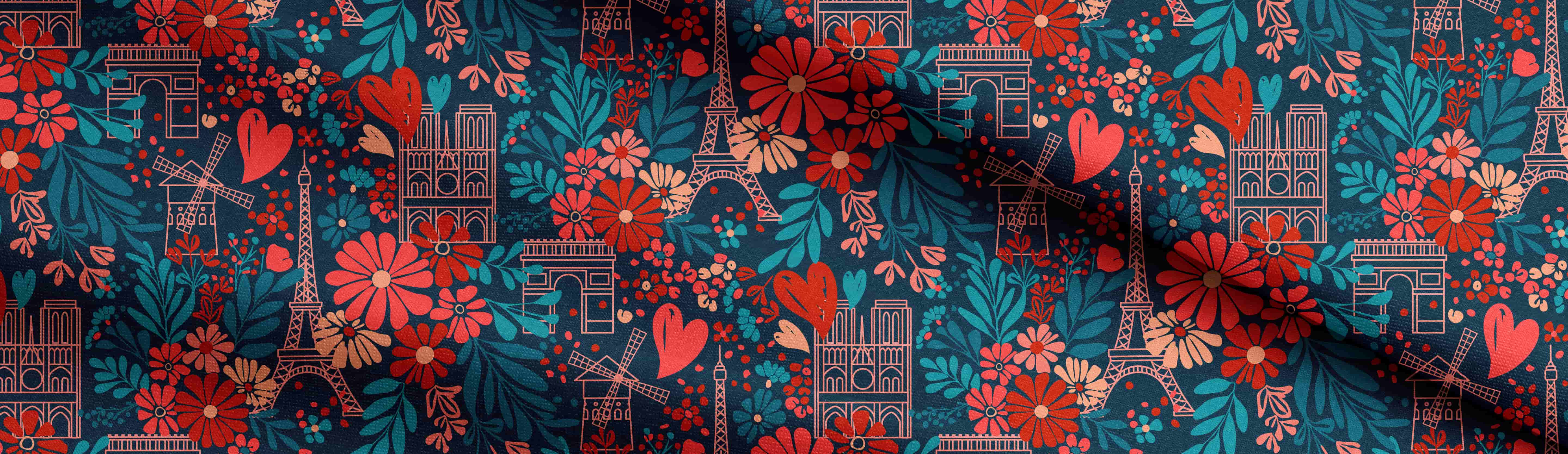 photography of patterns representing the main themes of French Design by Textile Addict